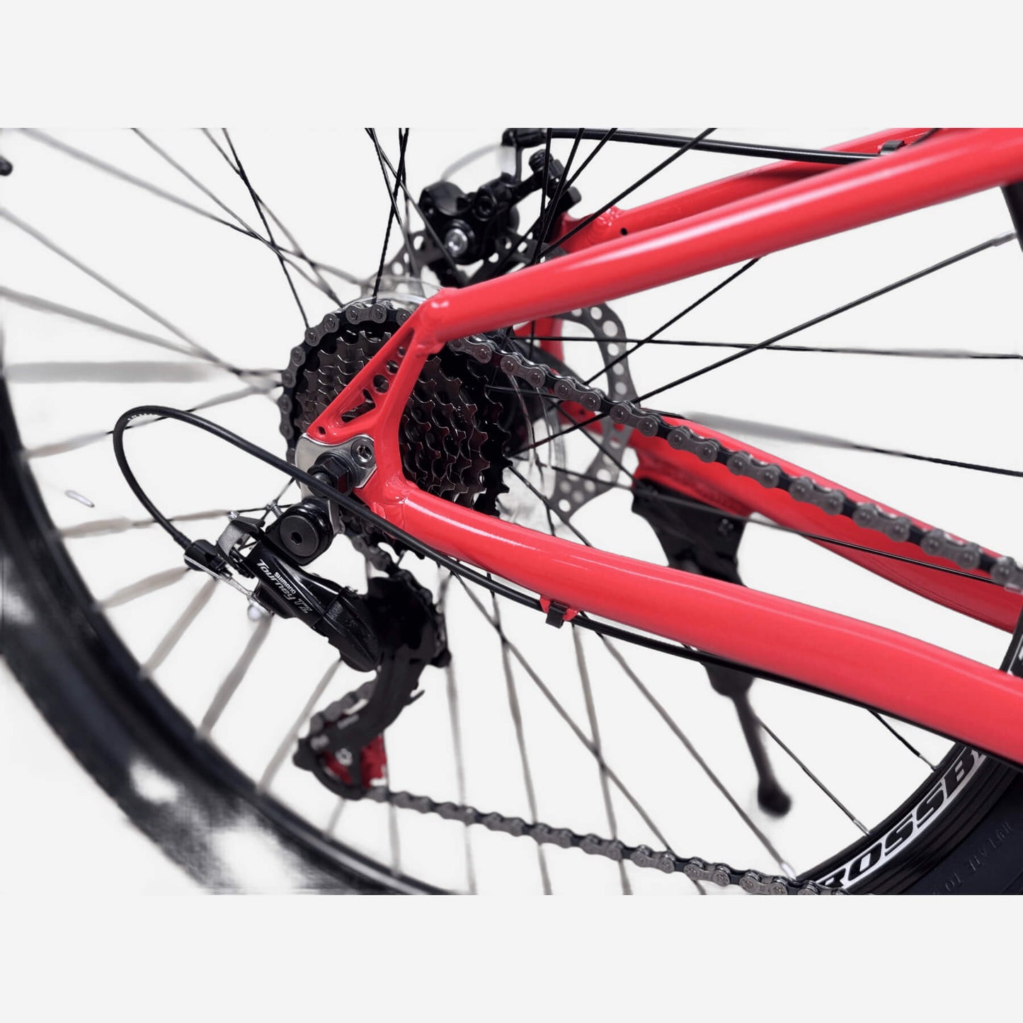 Задній перемикач Shimano TZ500, касета і дисковий ротор 160 мм CrossBike Roblox