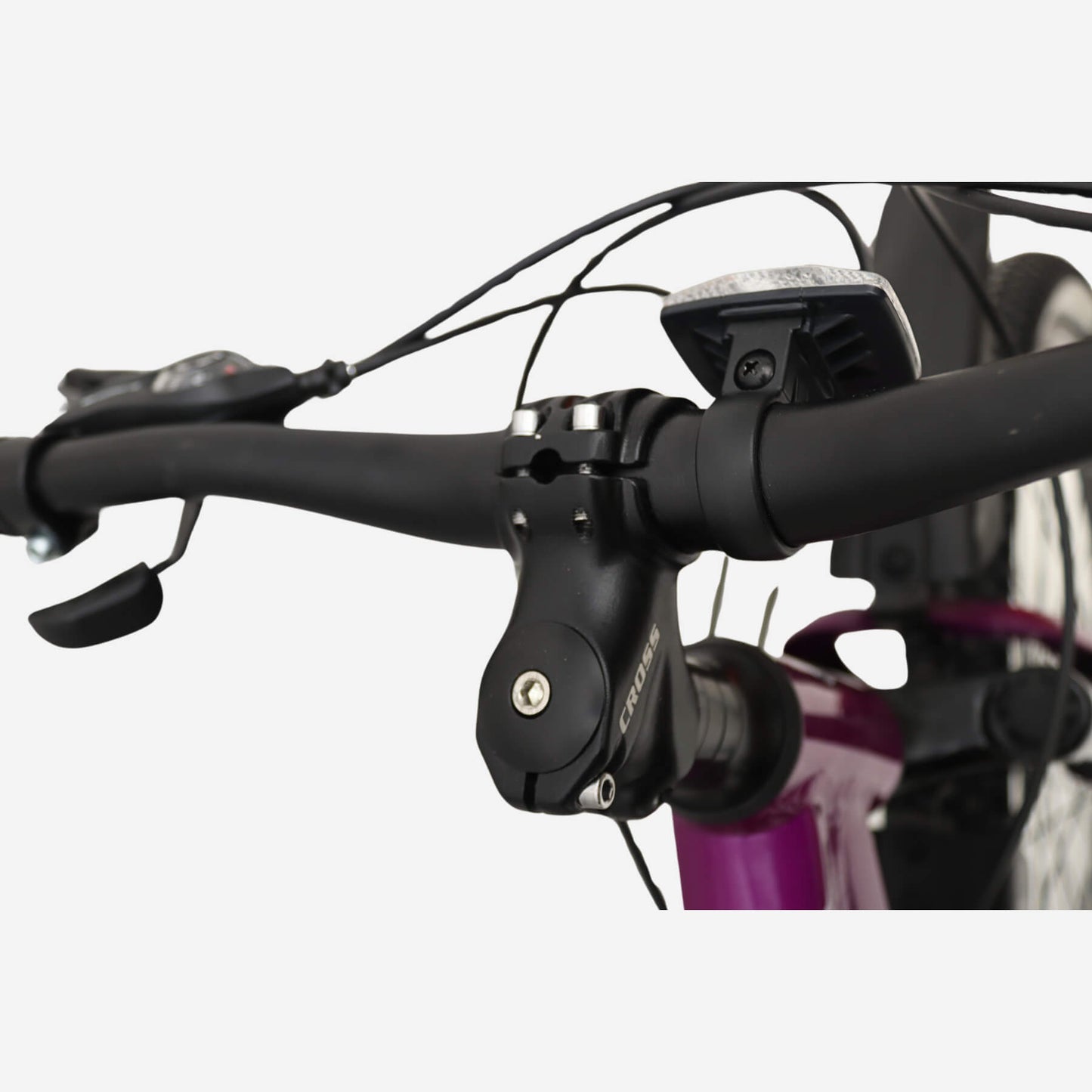 Cross Sigma 2024 — алюмінієвий виніс керма 80 мм, манетки Shimano ST-EF51, гальмівні ручки