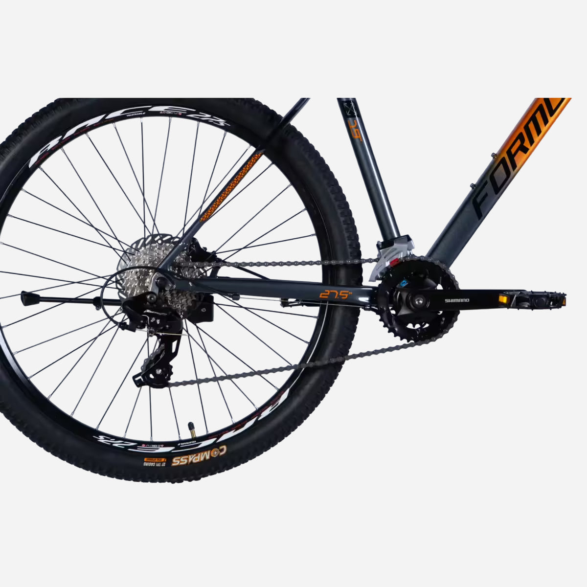 Трансмісія Shimano 2×8 та заднє колесо 27.5" велосипеда Formula DRIVE