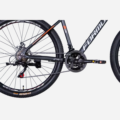 Трансмісія Shimano 3x7, шатуни з захистом зірки та педаль велосипеда Formula MOTION 27.5"