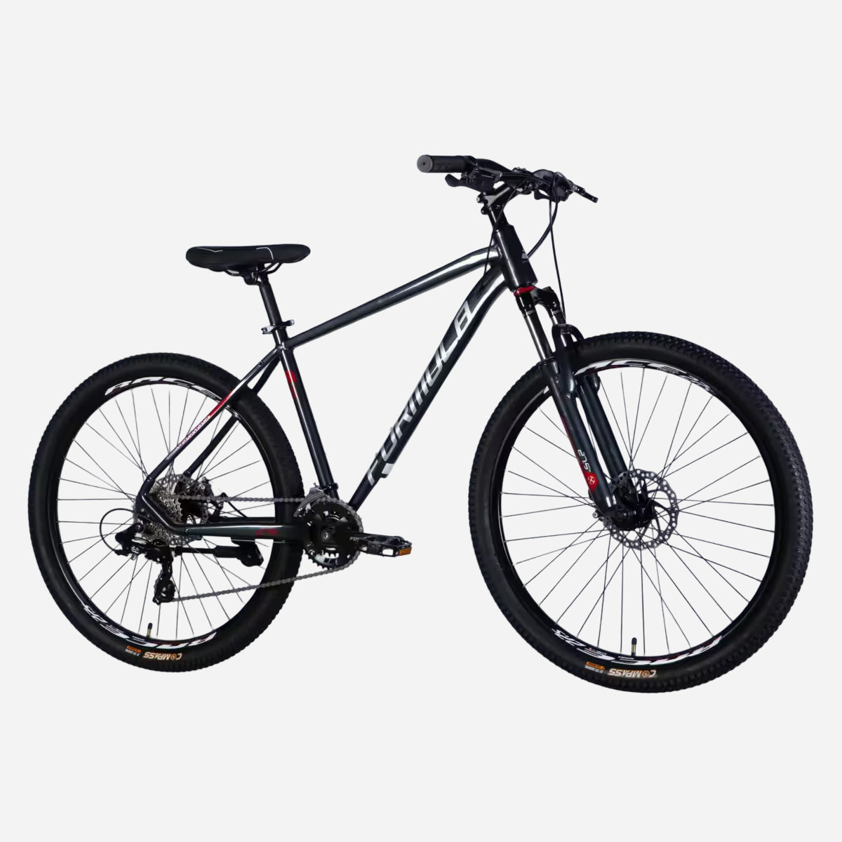 Гірський велосипед Formula THOR DD CS 27.5" чорний, вид збоку повністю