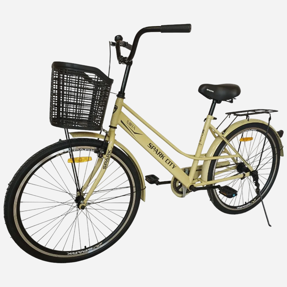 Міський велосипед SPARK CITY MIRA 26", сталева рама 17", кошик