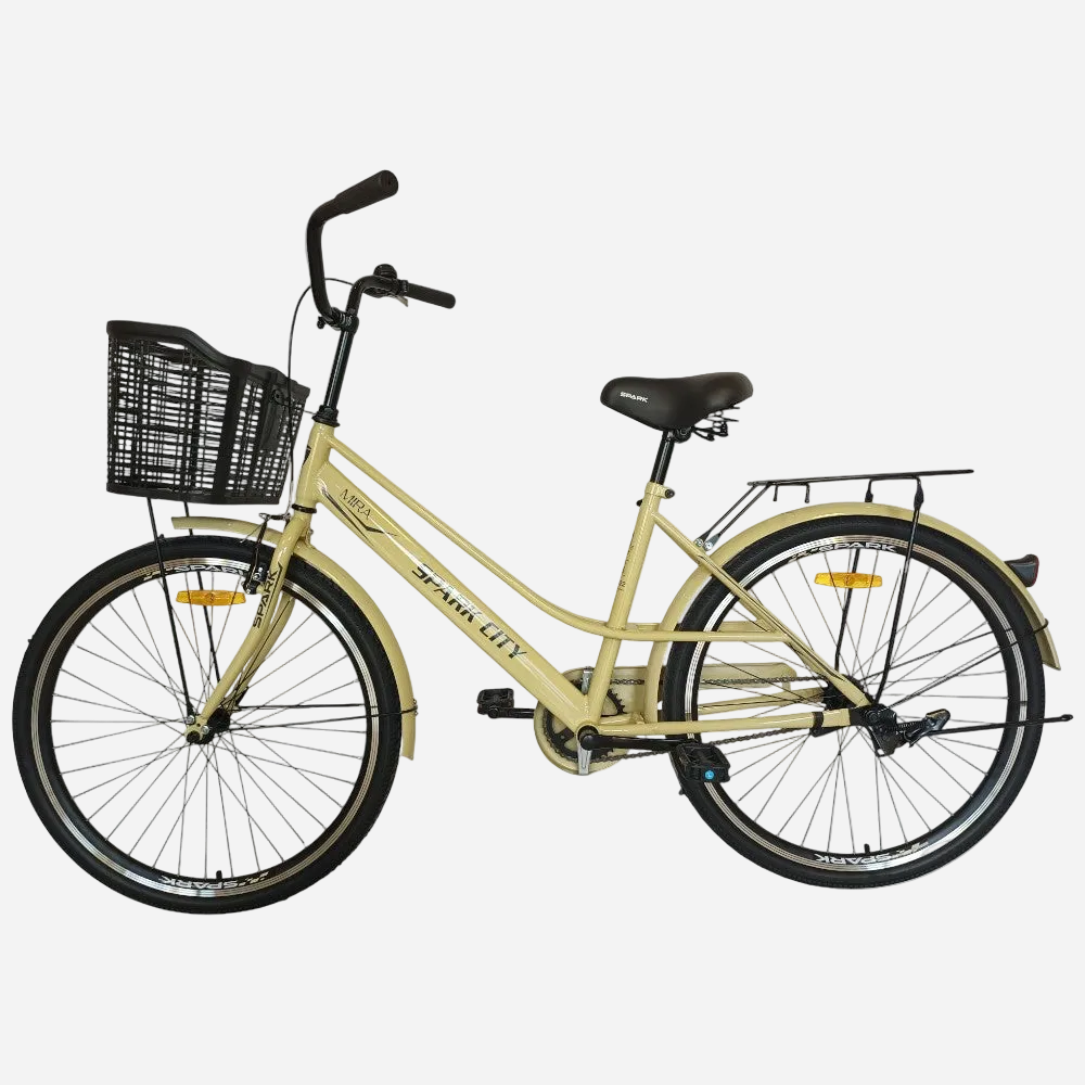 Міський велосипед SPARK CITY MIRA 26", сталева рама 17", кошик