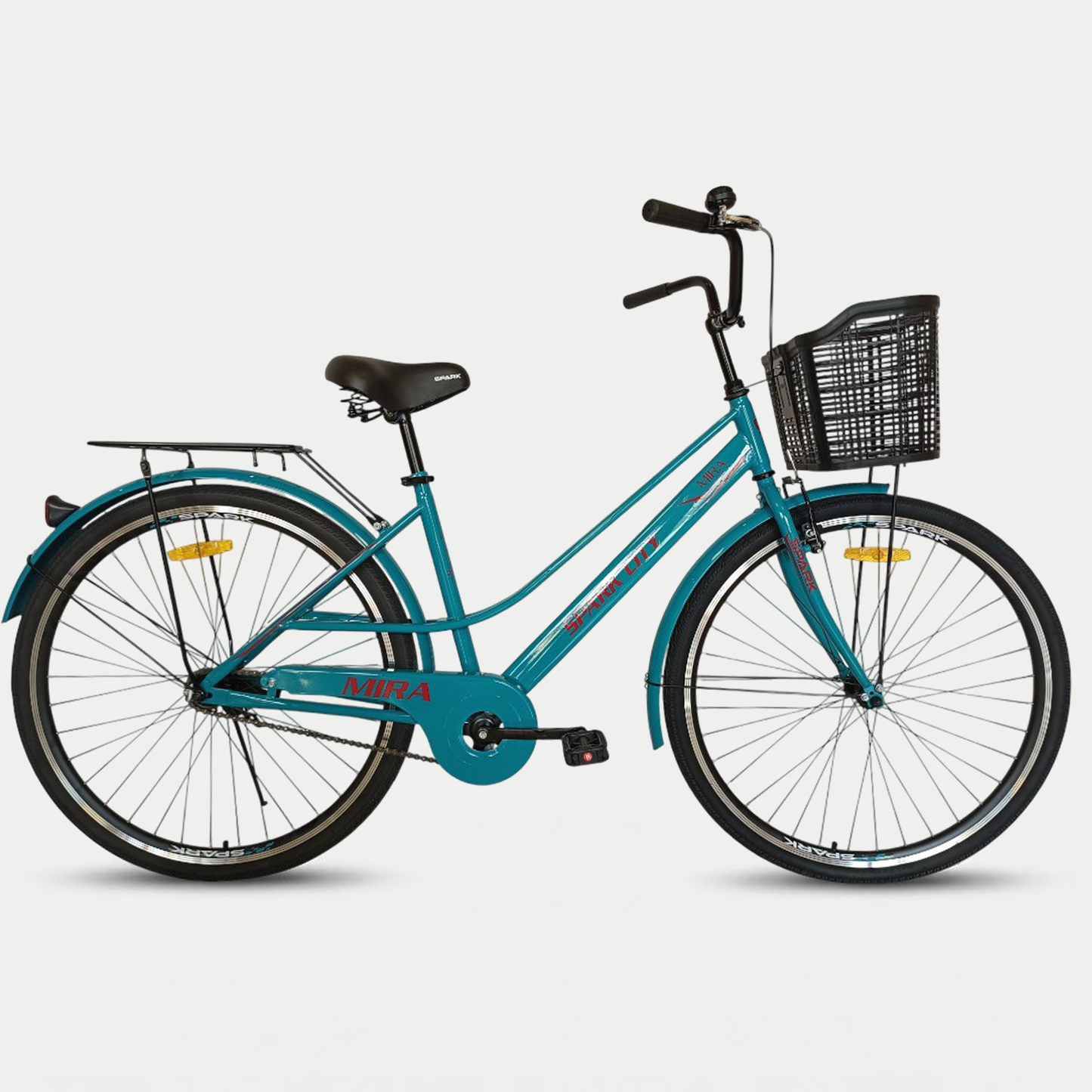 Міський велосипед SPARK CITY MIRA 28", стальна рама 18", кошик