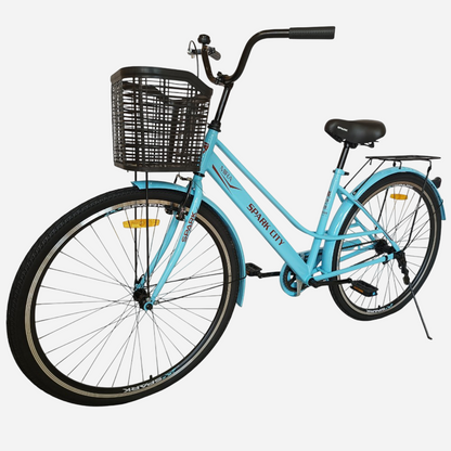 Міський велосипед SPARK CITY MIRA 28", стальна рама 18", кошик