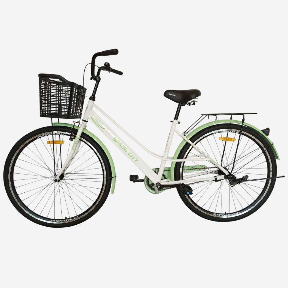 Міський велосипед SPARK CITY MIRA 28", стальна рама 18", кошик