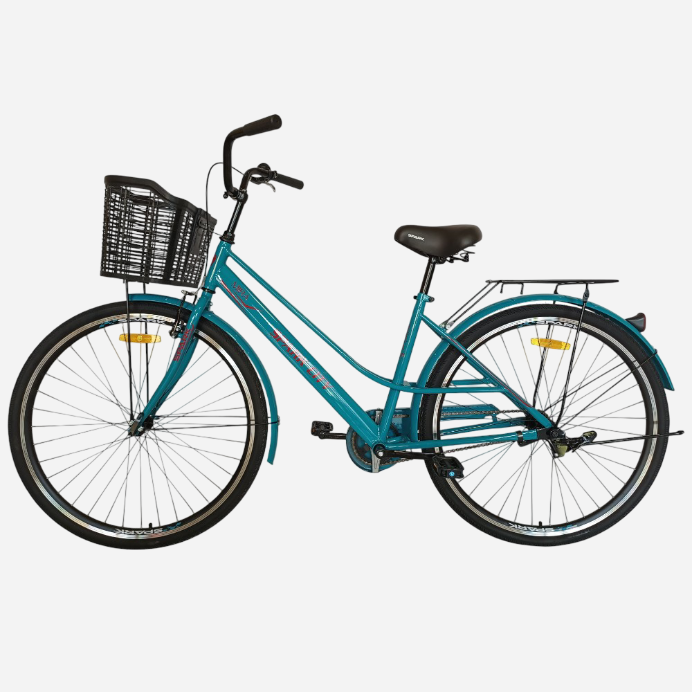 Міський велосипед SPARK CITY MIRA 28", стальна рама 18", кошик