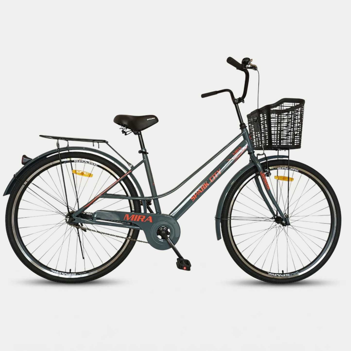 Міський велосипед SPARK CITY MIRA 28", стальна рама 18", кошик