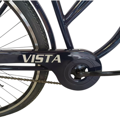 Деталь рами Spark City Vista 28" — каретка KENLI та сталева рама, крупний план